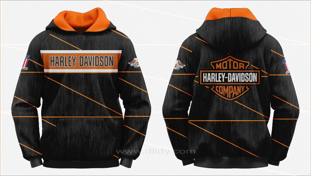 Black and Orange Hoodie, Motorcycle Jacket Hoodie, Harley Davidson Hoodie, Texture Hoodie, Motorcycle Club Hoodie