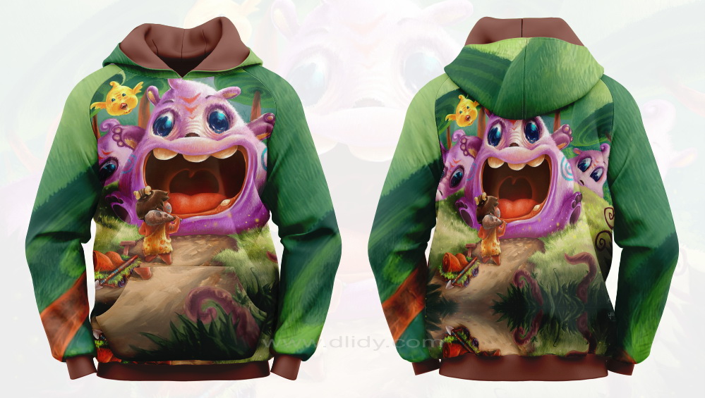 Toddler Hoodie, Kids Hoodie, Green Hoodie, Brown Hoodie