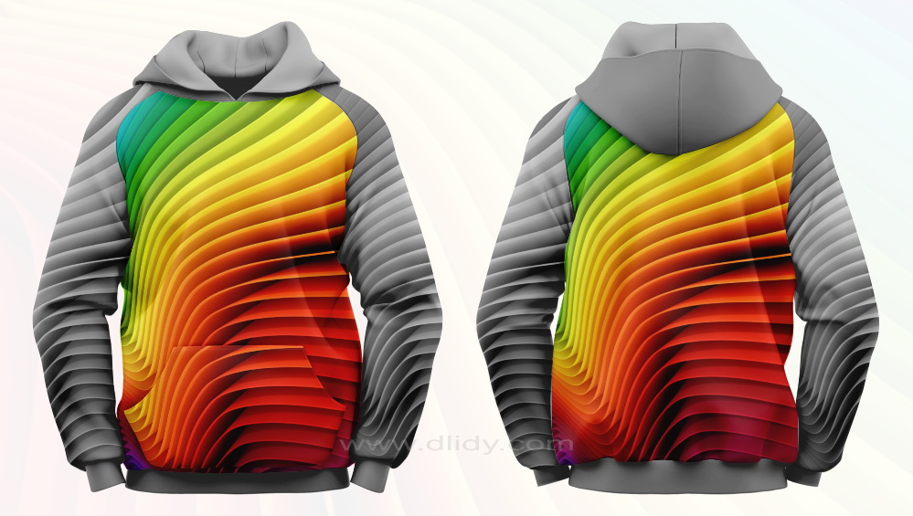 Colorful Raglan Hoodie, Abstract Hoodie, Green and Grey Hoodie, Yellow and Grey Hoodie, Red and Grey Hoodie, Pink and Grey Hoodie, Orange and Greey Hoodie, Purple and Grey Hoodie