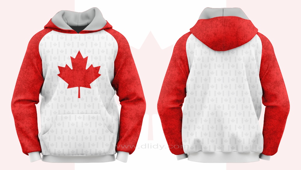 Canada Flag Hoodie, Patriotic Hoodie, Canada Hoodie, Beautiful Canada Flag Hoodie, Stylish Canada Flag Hoodie